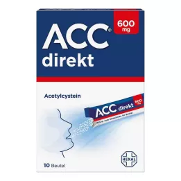 ACC tiešais 600 mg pulveris iekšķīgai lietošanai paciņā, 10 gab