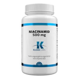 Niacinamide B3 500 mg kapsulas, 100 gab