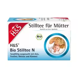 H&amp;S organiskās zīdīšanas tējas N filtra maisiņi, 20 x 1,8 g