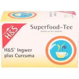 H&S Ginger plus kurkuma filtra maisiņš, 20X1,25 g