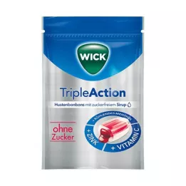 WICK Trīskāršas darbības mentols &amp; Cassis bez cukura, 72 g