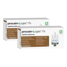 PROCAIN-Loges 1% injekciju šķīduma ampulas, 100X2 ml