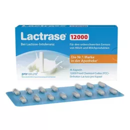 LACTRASE 12 000 FCC kapsulas, 45 gab