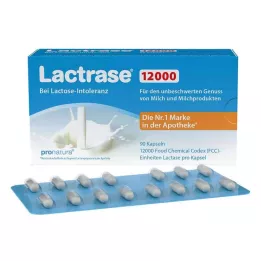 LACTRASE 12 000 FCC kapsulas, 90 gab