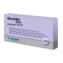 Glucomen aero 2K β-ketonu sensoru testa strēmeles, 10 strēmeles