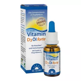 VITAMIN D3 ÖL forte Dr.Jacobs pilieni, 20 ml