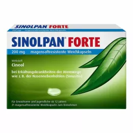 SINOLPAN forte 200 mg zarnās šķīstošās mīkstās kapsulas, 21 gab