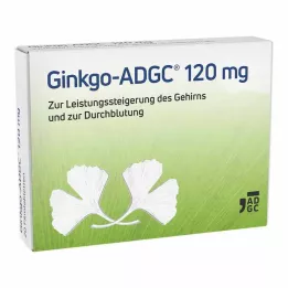 GINKGO ADGC 120 mg apvalkotās tabletes, 20 gab