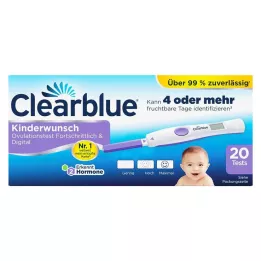 CLEARBLUE Ovulācijas tests uzlabots &amp; digitālais, 20 gab