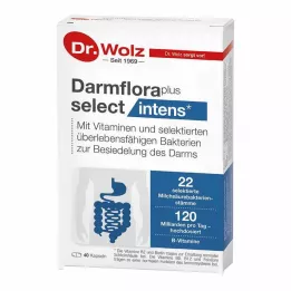 DARMFLORA plus select intens kapsulas, 40 gab