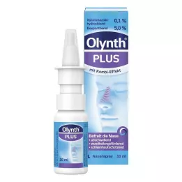 OLYNTH Plus 0,1%/5% pieaugušajiem deguna aerosols o.K., 10 ml
