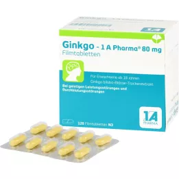 GINKGO-1A Pharma 80 mg apvalkotās tabletes, 120 gab