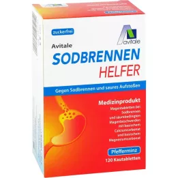 SODBRENNEN Helfer košļājamās tabletes, 120 gab