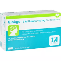 GINKGO-1A Pharma 40 mg apvalkotās tabletes, 60 gab