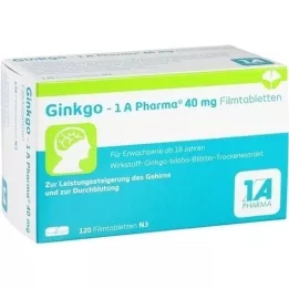 GINKGO-1A Pharma 40 mg apvalkotās tabletes, 120 gab