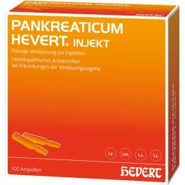 PANKREATICUM Hevert injekt ampulas, 100 gab