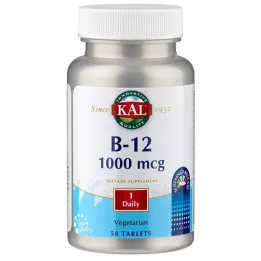 VITAMIN B12 1000 µg tabletes, 50 gab