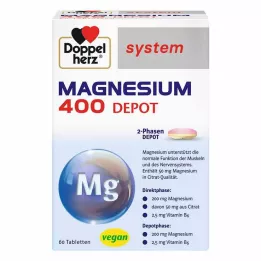 DOPPELHERZ Magnesium 400 Depot sistēmas tabletes, 60 gab