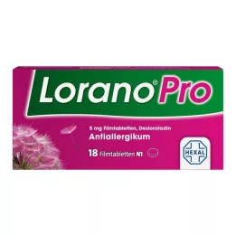 LORANOPRO 5 mg apvalkotās tabletes, 18 gab
