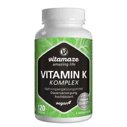 VITAMIN K1+K2 komplekss lielo devu vegānu kapsulas, 120 gab