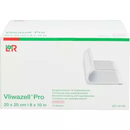 VLIWAZELL Pro superabsorbējošā komprese sterila 20x25 cm, 10 gab