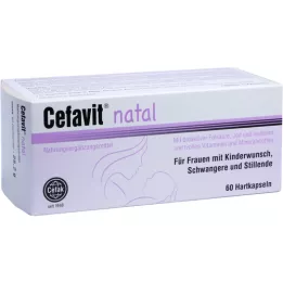 CEFAVIT natālās cietās kapsulas, 60 gab