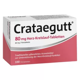 CRATAEGUTT 80 mg sirds un asinsvadu tabletes, 100 gab