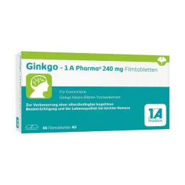 Ginkgo – 1 A Pharma® 240 mg apvalkotās tabletes, 60 gab