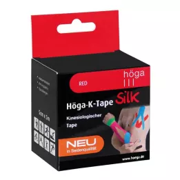 HÖGA-K-TAPE Zīds 5 cmx5 m l.fr.sarkans kineziols.Lente, 1 gab