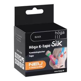 HÖGA-K-TAPE Zīds 5 cmx5 m l.fr.melns kineziols.Lente, 1 gab