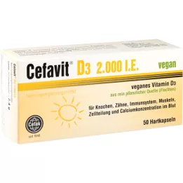 CEFAVIT D3 2000 SV vegānas cietās kapsulas, 50 gab