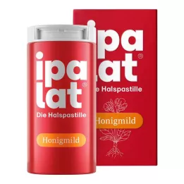 IPALAT Kakla pastilas medus maigas bez mentola bez cukura, 40 gab