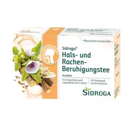 SIDROGA Kaklu un rīkli nomierinošs tējas filtra maisiņš, 20X1,75 g