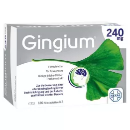 GINGIUM 240 mg apvalkotās tabletes, 120 gab