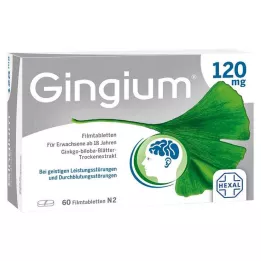 GINGIUM 120 mg apvalkotās tabletes, 60 gab