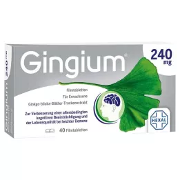 GINGIUM 240 mg apvalkotās tabletes, 40 gab