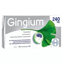 GINGIUM 240 mg apvalkotās tabletes, 60 gab