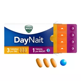 WICK DayNait apvalkotās tabletes, 16 gab