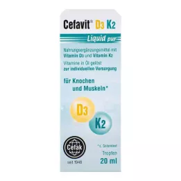 CEFAVIT D3 K2 Šķidrie purpura pilieni iekšķīgai lietošanai, 20 ml
