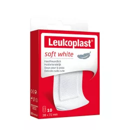 LEUKOPLAST mīkstas baltas ģipša sloksnes 38x72 mm, 10 gab