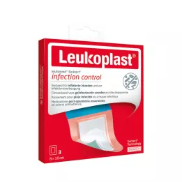 LEUKOPLAST Leukomed Sorbact sterils 8x10 cm, 3 gab