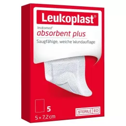 LEUKOPLAST Leukomed sterils 5x7,2 cm brūču pārsējs, 5 gab