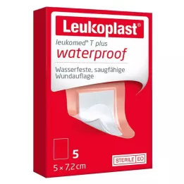 LEUKOPLAST Leukomed T Plus sterils 5x7,2 cm, 5 gab