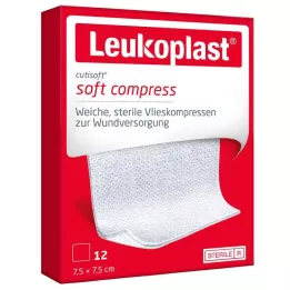 LEUKOPLAST Cutisoft flīsa sast. 7,5x7,5 cm sterils, 12 gab