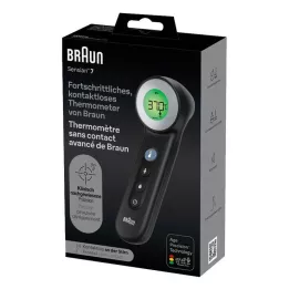 BRAUN BERÜHRUNGSFREI+Forehead Thermom.AgePrecis.melns, 1 gab