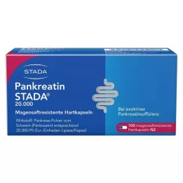 PANKREATIN STADA 20 000 zarnās šķīstošās cietās kapsulas, 100 gab