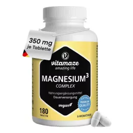 MAGNESIUM 350 mg komplekss citrāts/oksīds/ogleklis.vegāns, 180 gab