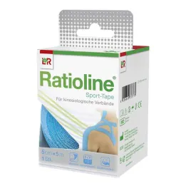 Ratioline sporta lente 5 cmx5 m tirkīza, 1 gab