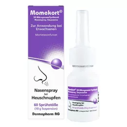 MOMEKORT 50 μg/izsmidzināmā deguna aerosola suspensija 60 pieaugušajiem, 10 g