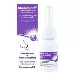 MOMEKORT 50 μg/izsmidzināmā deguna aerosola suspensija 140 pieaugušajiem, 18 g